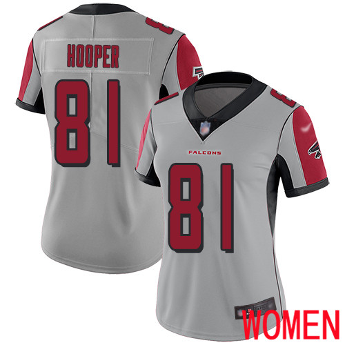 Atlanta Falcons Limited Silver Women Austin Hooper Jersey NFL Football #81 Inverted Legend